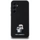 3. Etui Karl Lagerfeld Silicone Karl&Choupette Metal Pin na Samsung Galaxy A35 - czarne