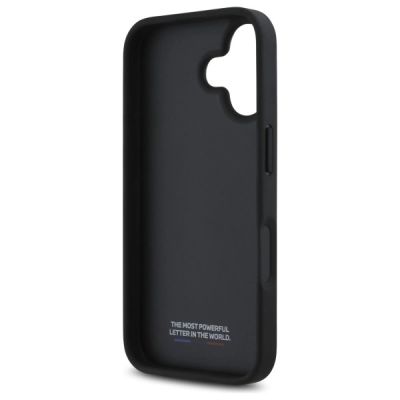 7. Etui BMW M Perforated Tricolor Detail Line na iPhone 16 - ciemnoszare