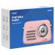 6. SAVIO RADIO PRZENOŚNE RÓŻOWE RS-03
