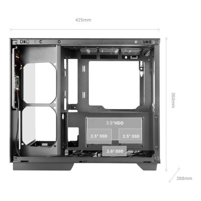 11. TACENS MARS MC-MIRAGE 7.2" IPS LCD ATX- obudowa