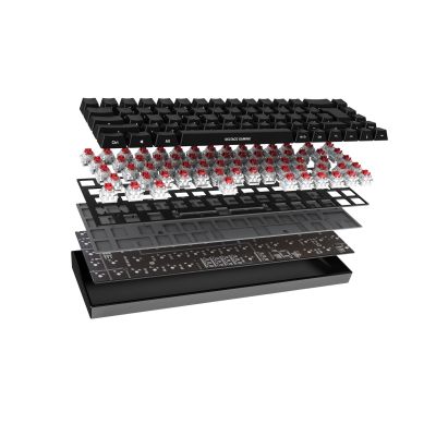 4. Deltaco Gaming GAM-100-DE klawiatura USB + RF Wireless + Bluetooth QWERTZ Niemiecki Czarny