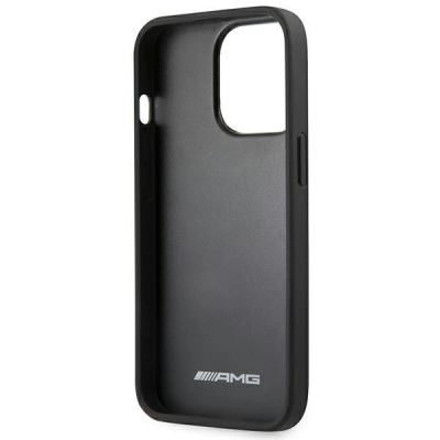 7. Etui AMG Leather Hot Stamped na iPhone 14 Pro - czarne