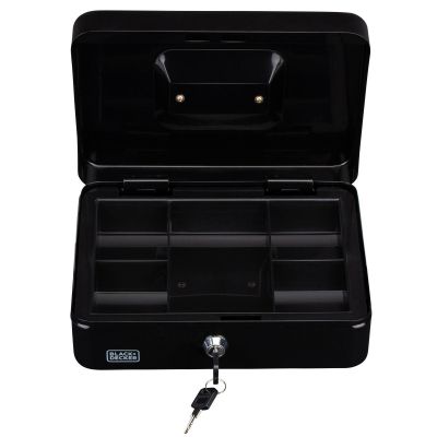 18. KASETKA METALOWA NA PIENIĄDZE DOKUMENTY 25x8,5x18CM BLACK + DECKER