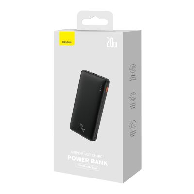 7. Powerbank Baseus Airpow Fast Charge 20W 30000mAh z kablem USB-C - USB-C 30cm - czarny