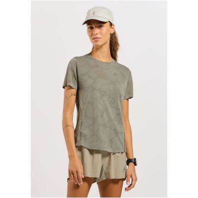 3. Koszulka damska Odlo ZEROWEIGHT ENGINEERED CHILL-TEC T-shirt crew neck s/s szara