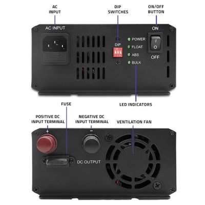5. Inteligentna ładowarka Qoltec Monolith do akumulatorów LiFePO4 AGM GEL SLA 10A 12V