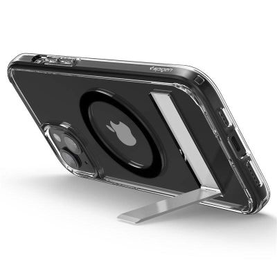 15. Etui Spigen Ultra Hybrid S MagSafe z podstawką do iPhone 15 Plus - czarne