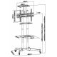 7. Uchwyt podłogowy Equip Bodenstandhalter 37-70/50kg 1TFT 2Ablagen Höhe czarny