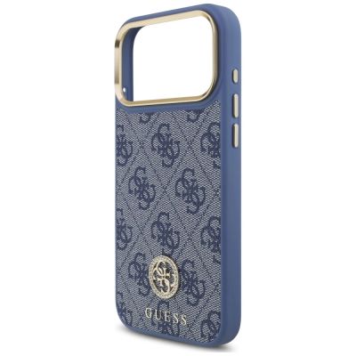 6. Etui Guess 4G Strass Logo MagSafe na iPhone 18 Pro Max / 17 Pro Max - niebieskie
