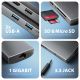 3. AXAGON HMC-8HLSA Wieloportowy koncentrator USB-C 3.2 Gen 1, 3x USB-A + 4K/60Hz HDMI + SD/microSD, Gigabit LAN, Audio, PD 100W - Srebrny