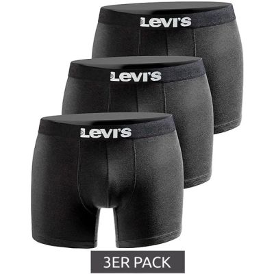 4. Levi's Boxers 3-Pack bokserki majtki męskie czarne bawełna