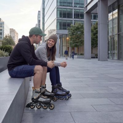 9. NA22151 ŁYŻWOROLKI ARMOUR GRANATOWE ROZM. 38 NILS EXTREME