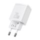 4. Szybka ładowarka sieciowa USB-A / USB-C Baseus Compact CCXJ-B02 20W 3A PD QC 3.0 - biała