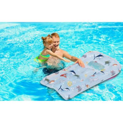 2. MATERAC PLAŻOWY Z OKIENKIEM RYBKI MORSKIE 72x47CM 35451