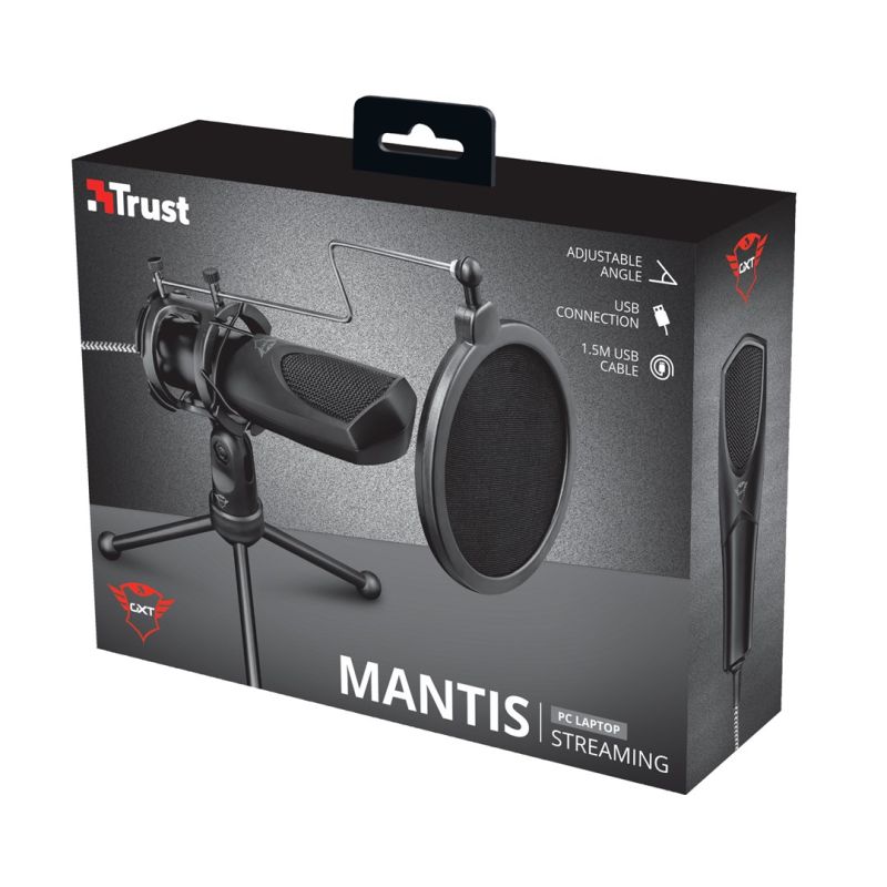 5. Mikrofon TRUST GXT 232 Mantis Streaming Black