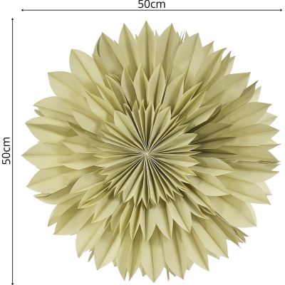 5. GWIAZDA DEKORACYJNA WISZĄCA PAPIEROWA 3D 50CM ZIELONY