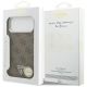 8. Etui Guess 4G Triangle Logo MagSafe na iPhone 17 Pro Max - brązowe