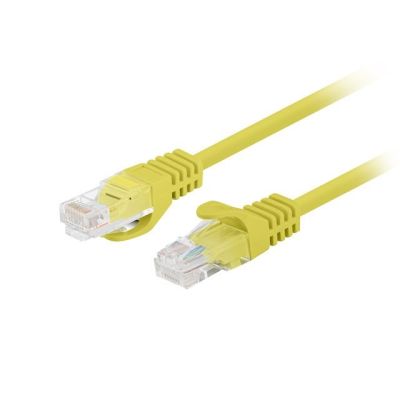 PATCHCORD KAT.6 UTP 0.25M ŻÓŁTY FLUKE PASSED LANBERG 10-PACK
