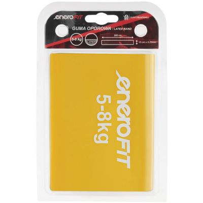 9. TAŚMA TRENINGOWA DO ĆWICZEŃ PILATES 2000x150x0,25MM 5-8KG ŻÓŁTA