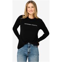Longsleeve damski SUPER.NATURAL W POWDER TO THE PEOPLE BIO J LS czarny