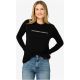 Longsleeve damski SUPER.NATURAL W POWDER TO THE PEOPLE BIO J LS czarny