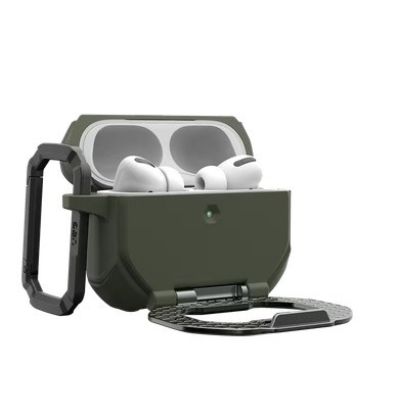 2. UAG Monarch - obudowa ochronna do AirPods Pro 3 (olive/silver)