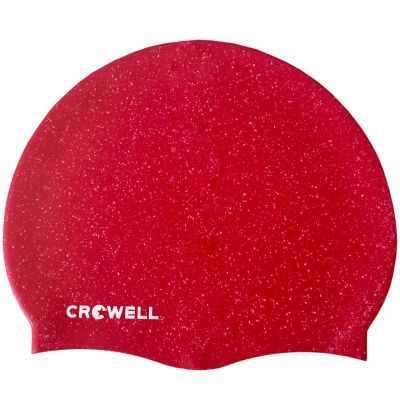 9. Czepek pływacki silikonowy Crowell Recycling Pearl czerwony kol.9