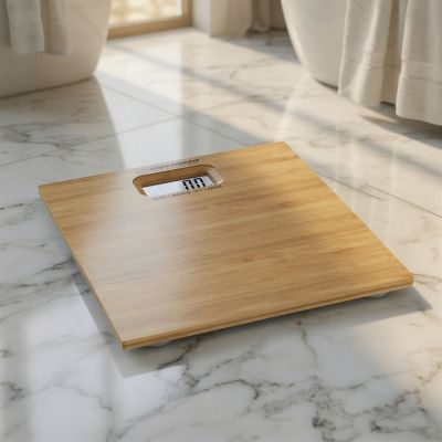 6. Waga łazienkowa Esperanza Bamboo EBS012 (kolor brązowy)