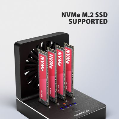 4. Axagon ADSA-M2C44 stacja dokująca do dysków twardych USB 4 Type-C Czarny