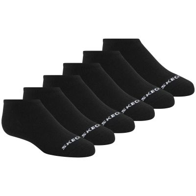 Skechers 6pk Core Lowcut Lg Socks   S118209-BLK Czarne 35-38