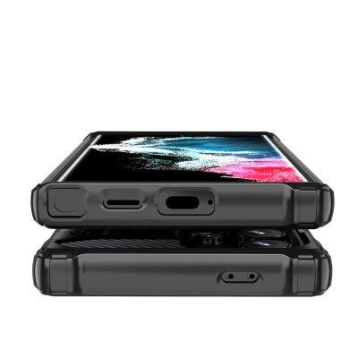 3. Pancerne hybrydowe etui Hybrid Armor pokrowiec futerał na Samsung Galaxy S25 Edge - niebieskie