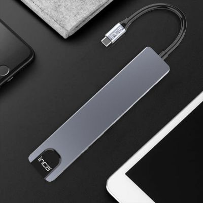 6. Inca ITPC-7T huby i koncentratory USB Type-C 1000 Mbit/s Aluminium
