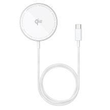Ładowarka bezprzewodowa Baseus Simple Mini4 Air Qi2 15 W magnetyczna - srebrna
