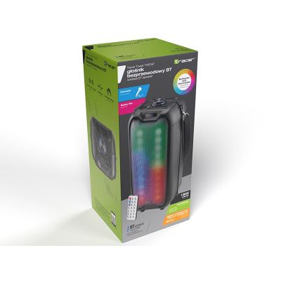 4. Tracer TRAGLO46925 głośnik przenośny / imprezowy Przenośny głośnik stereo Czarny 16 W