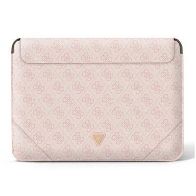 Pokrowiec Guess 4G Uptown Triangle Logo na laptopa 13-14'' - różowy