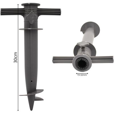16. PODSTAWA BAZA DO PARASOLA 30x17x6CM SZARA