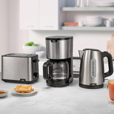 5. Braun PurShine WK102AI-WK1500BK czajnik elektryczny 1,7 l 2200 W Czarny, Stal nierdzewna