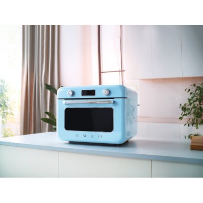 27. Smeg COF01PBEU piec parowy Mała Niebieski Przyciski, Obrotowy