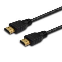 SAVIO KABEL HDMI 3M V2.0 HIGH SPEED, ETHERNET/3D, CZARNY, ZŁOTE KOŃCÓWKI CL-196