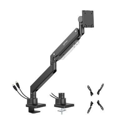 5. Manhattan 462594 uchwyt / stojak do monitorów 144,8 cm (57") Biurko Czarny
