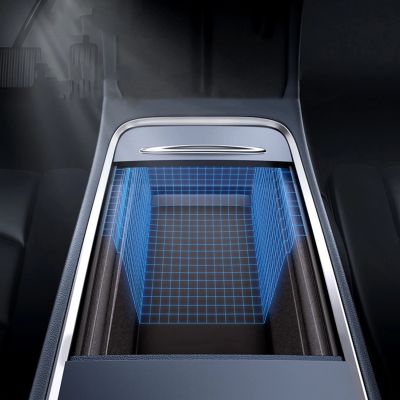 16. Organizer do samochodu Baseus T-Space Series do Tesla Model 3 / Y - szary