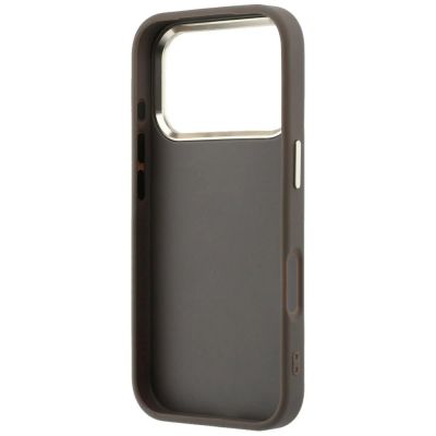 7. Etui Guess 4G & Big Strass Logo na iPhone 18 Pro / 17 Pro - brązowe