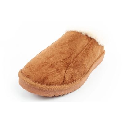 12. O'neill Tammy buty papcie botki damskie ocieplane wsuwane modne ciepłe brązowe