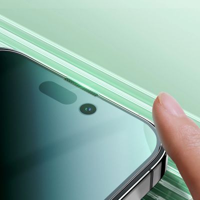 6. Joyroom Knight zielone szkło do iPhone 14 Pro Max z filtrem Anti Blue Light na cały ekran (JR-G04)