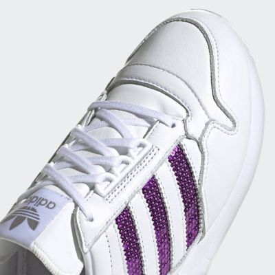 7. Buty damskie Adidas Originals ZX 500 Cloud White/Shock Purple - G55663