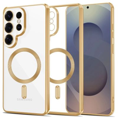 Etui Tech-Protect MagFlex na Samsung Galaxy S26 Ultra - przezroczysto-złote