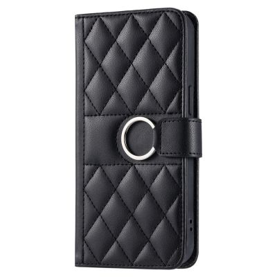11. Etui na Samsung Galaxy A37 5G skórzane z portfelem funkcją podstawki i paskiem na ramię - czarne