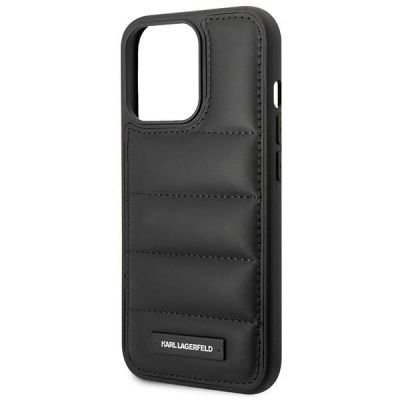 6. Etui Karl Lagerfeld Puffy Elongated Logo na iPhone 14 Pro Max - czarne