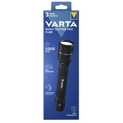 3. Varta 18922 Czarny Latarka ręczna LED