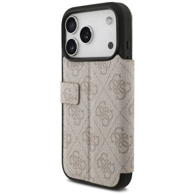5. Etui Guess Book 4G Metal Logo na iPhone 17 Pro - różowe